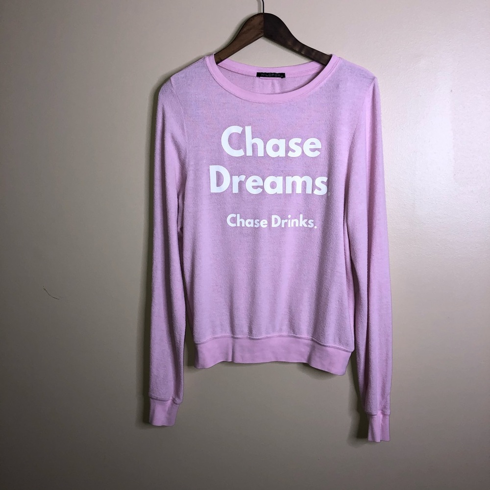 Pink Wildfox Couture Sweatshirt Sweater